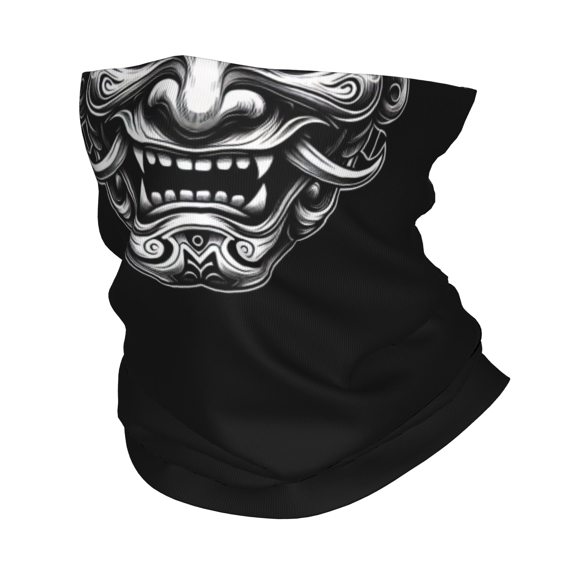 Neck Gaiter Fleece - Benutzerdefiniertes Samurai Oni Demon Bandana Winter