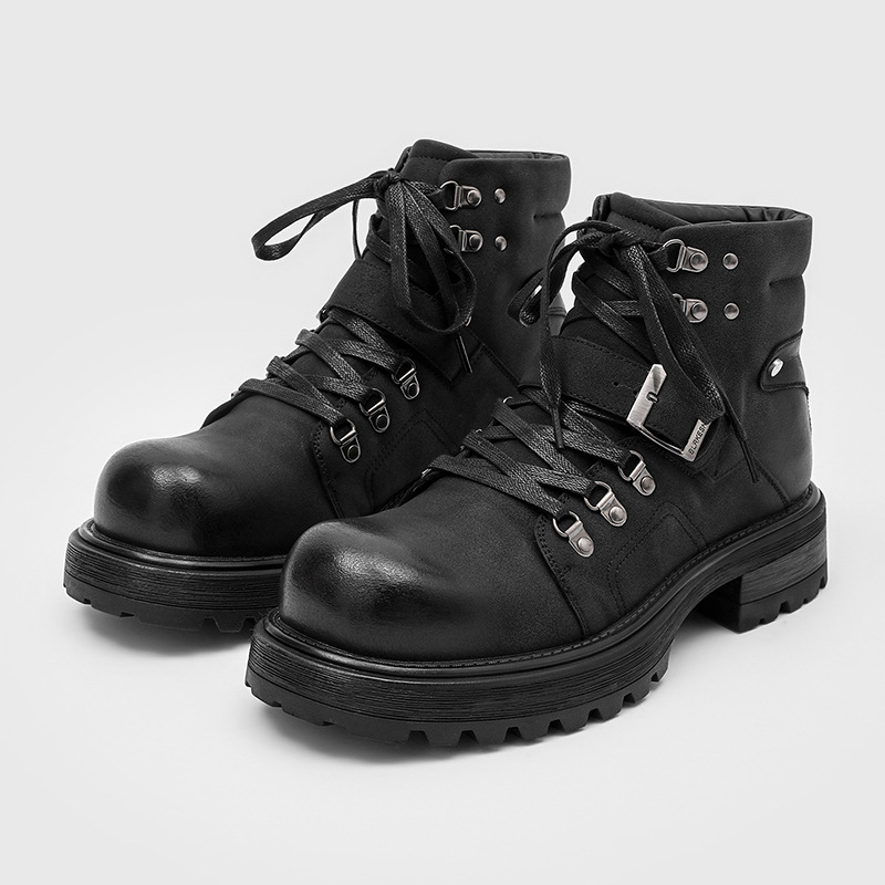 Waterproof Winter Boot - Marke Männer Leder Stiefel Motorrad Schnee