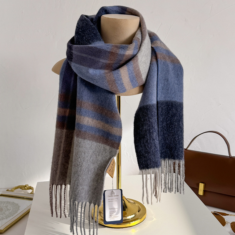 100% Wolle Karierter Schal für – Wool Scarf Men Bewertung und Preis